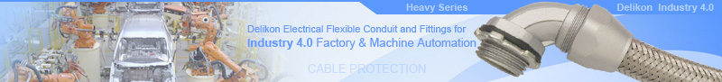 Delikon heavy series over braided flexible conduit and fittings provide application specific cable protection solutions for the Automotive industry