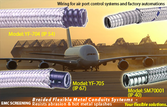 Flexible EMC screening metal conduit,steel wire over braided