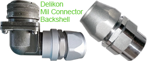Over Braided Flexible Conduit Backshell for mil circular connectors. MAS Series Braided Conduit Backshell is designed to fit mil spec circular electrical connectors. These adapters are compatible with Over Braided Flexible Conduit, Metal Liquid Tight conduit, Flexible Metal Conduit, Non Metallic Flexible Conduit. The metal clamping and grounding ferrule slips over conduit end. When the adapter nut is tightened, the ferrule compresses onto metal conduit core and jacket for grounding and environmental sealing.