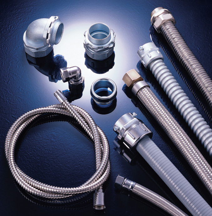 Whole range of flexible conduits,fittings